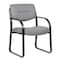 Boss Office Products Guest Chair, Black Steel Frame, Gray Vinyl B9529-GY - alternate 1